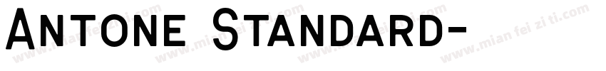 Antone Standard字体转换